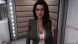 busty ebony milf gets jealous after banging her friends in space 110 😤