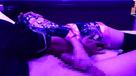 Amateur in kimono cosplay climaxes from handjob 😘