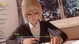 My bully turns into my lover in this hentai game