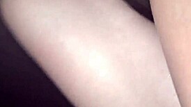 married woman shows off in public street