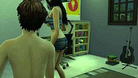 Mi prima me pide disculpas chupando y le rompo el culo