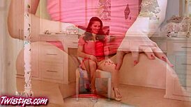 teen and milf play intensely together