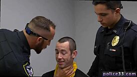 Gay Cops In White Briefs Fuck Boys With Police Uniforms