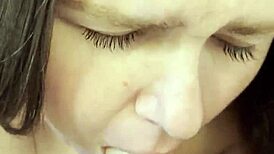 Sexy BBW Poppy Cohen Sucks Big Cock POV with Intensity