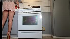 Ordered Prostitute Cooks Breakfast, Plays With Holes, And Sucks Monster Cock Boldly