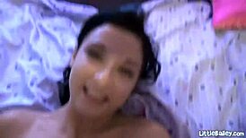 Petite Brunette Bailey Rides Cock In Pov Striptease Scene