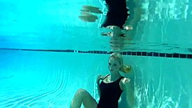 liz ashley enjoys getting naked at the pool and spa for relaxation