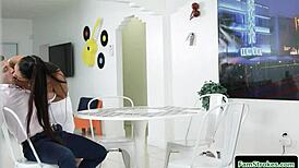 Busty Milf Facesits and Fucks Stepson with Raw Power