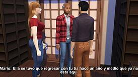 这个祖父在和我的未婚妻做什么？