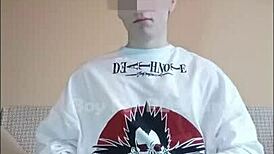 Boy Swallows Cum from a Used Condom in Homemade Fetish Scene