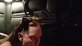 Kitty performs a blowjob while wearing a buttplug