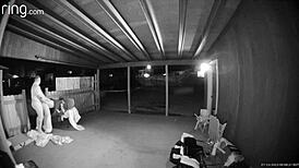 Bent Over Wet Pussy Creampie In Homemade Outdoor Sex.