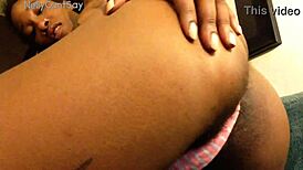 Masturbating hairless shaved pussy and ass!