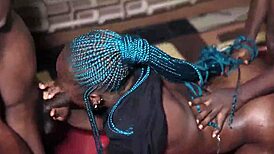 college amateurs bent over for big black cock assfucking and dirty talk