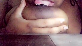 Let's Suck On Those Big Natural Tits With Pierced Nipples 😍