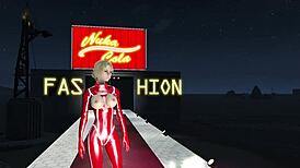 辐射4大奶时尚性感天空秀