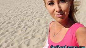 i watch this real blonde lesbian licking and fingering her babe in pov, it's so hottt