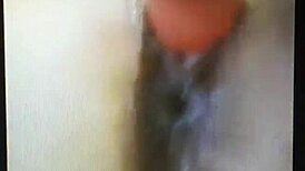 Intense masturbation with dildo leading to powerful orgasm using various toys