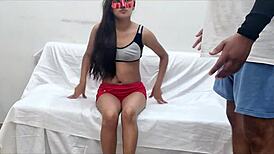 my father-in-law saw me in tight clothes and fucked me hard, ohh