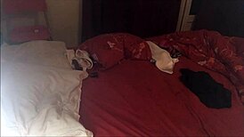 passionate french amateur in satin lingerie enjoys doggystyle and blowjob