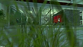 jenn fucks maggie hard in the bedroom with huge ladyboy tits