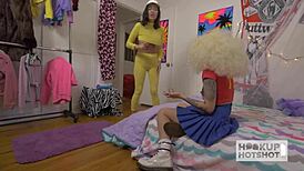 face sprayed, 2 holes banged! veronica avluv shows rosebud