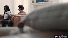 i'm so horny watching my roommate trigger ebony milf nicole kitt's porn obsession