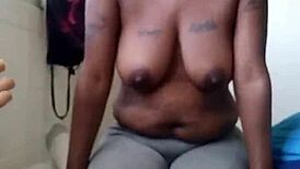 Harley moans, 'blowing this big black cock feels amazing, choking with saliva dripping'