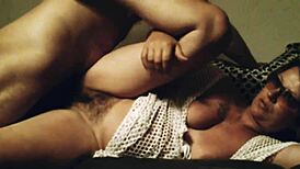 Horny slut milf rides chubby blonde in full homemade amateur video. Pure raw action unfolds.