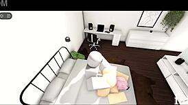 Dive into part 12 of the Roblox porn game with hentai anime elements and exciting scenes!