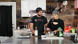 let's talk about those intense orgasms in the kitchen