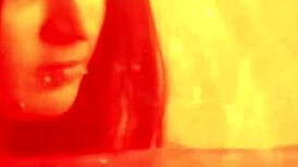 Erotic Brunette Beauty Teases With Sensual Belly Dancing Moves