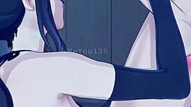 OC New Employee Shows Off Big Tits in 3D Porn Game!