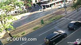 Quick Blowjob For User At Sex Meeting With German Redhead