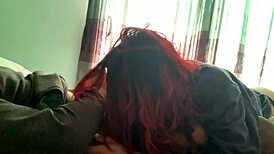 Latina teen devours my huge cock while I secretly record her