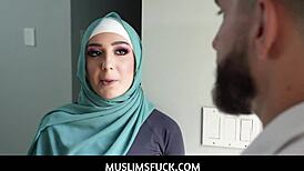 Caught Arab teen maid Violet Gems stealing cash, now she’s paying with sex! 😲