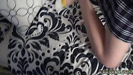 german teen facial while wearing sexy pink panties intimately