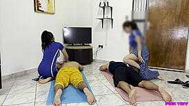 blonde wife joins erotic massage salon for cuckold thrills and humiliation