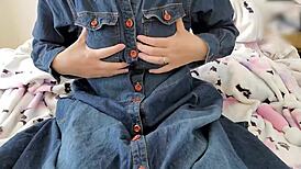 Wife Tears Stockings for Masturbation