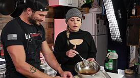 let's talk about those intense orgasms in the kitchen