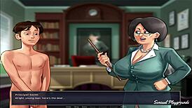 Summertime Saga Gym Lesson with Busty Milf Encounter