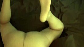 Watch This Amateur Brunette Girlfriend Tease Her Boyfriend With Shaved Pussy Playfully!