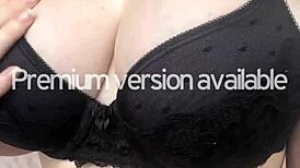 Preview Model Shows Big Boobs Squeezed in Tight Bra