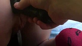 i'm trainin the teen's ass with toys for deep anal fuckin