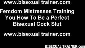 We can take turn suckin his big cock in this femdom threesome