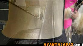 My trans cousin fucked me after filming her on the street