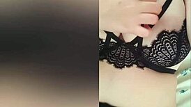 Student's big tits bounce in orgasm