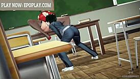 Busty teacher gets fucked in anime hentai style.