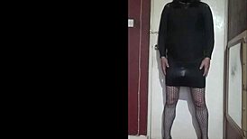 Bisexual crossdresser pumps for bigger size in part 4.