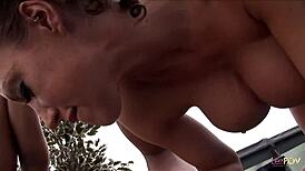 Keisha's ass drilled by Brooke with dildo